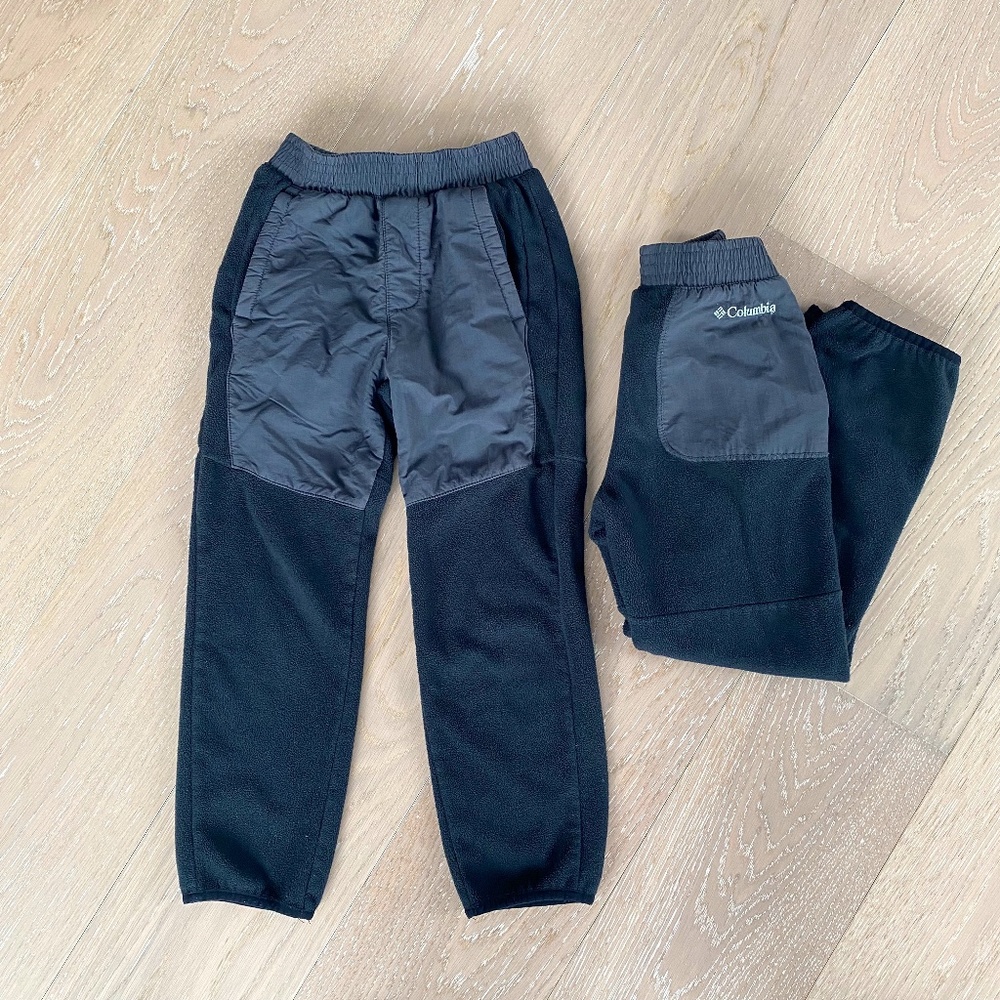 Columbia Kids Fast Trek Fleece Pants, Size S (2 pairs)